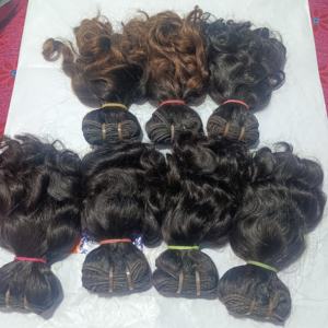 Extensions de cheveux humains 100% indiennes, mèches lisses, cheveux vierges birmans bruts non traités, cuticules alignées, donneur unique, machine - Product Image 4