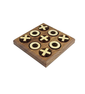 กระดาน Tac นิ้วเท้าทำจากไม้ของเล่นเพื่อการศึกษาสำหรับเด็กกระดาน Tac Tac Toe สำหรับเด็กเรียนรู้เกมกระดานสำหรับเด็ก - Product Image 1