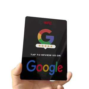 13.56Mhz google review Autocollant carré en acrylique Nfc personnalisé Ntag213 Carte de plaque Nfc - Product Image 1