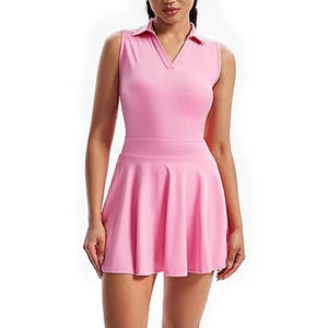 Tenue de golf pour femmes, polo et jupe confortables, respirants et anti-transpiration, pour le jeu professionnel et décontracté - Product Image 1