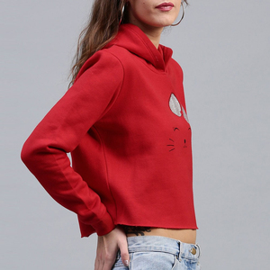 เสื้อครอปฮู้ดดี้ผู้หญิงสไตล์สตรีท ดีไซน์โรงงาน ราคาถูก ดูทันสมัย - Product Image 5