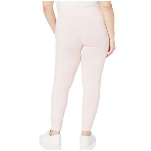 2023 logotipo personalizado de alta calidad bolsillos laterales mujeres lisas Fitness al aire libre pantalones de chándal Rosa teñido Slim Fit cordón - Product Image 3