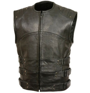 Gilet en cuir pour homme de qualité supérieure, marque privée, vente en gros, gilet en cuir pour homme, gilet en cuir pour homme sur mesure - Product Image 4