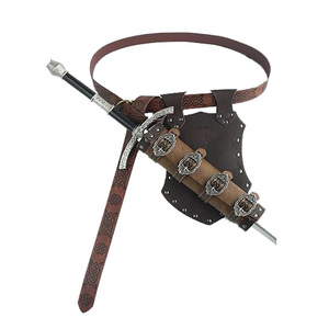 Cinturón Vikingo Medieval de Cuero Genuino Más Vendido, Estilo Guerrero Nórdico, Hecho a Mano, Resistente - Product Image 3
