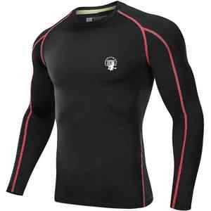 OEM personnalisé hommes été décontracté Compression Rash Guard Fitness chemises de course pour l'entraînement de gymnastique - Product Image 1