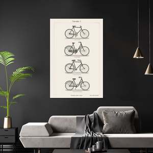 Leipzig Bibliographical Institute's I. <b>Poster</b> for Bicycles for Wall Decor Made From Durable Paper - Product Image 3