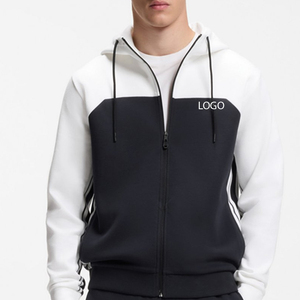 Sudadera Casual de Alta Calidad para Hombre con Mangas Completas, Diseño de Bloques de Color, Logotipo Personalizado y Capucha con Cordones para Mayor Comodidad - Product Image 1