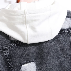 Precio ajustable Verde Desgastado Verde Hombres Chaquetas de mezclilla de cuero Fabricación profesional Chaquetas de cuero de la mejor calidad - Product Image 2