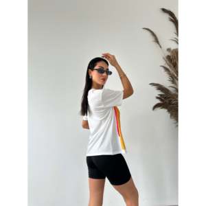 T-shirt en jersey pour fille avec imprimé contrasté - Product Image 1