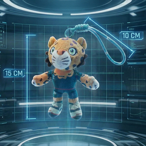 Portachiavi in peluche dei mascotte della Coppa del Mondo 2026: design in metallo leggero e morbido - Product Image 5