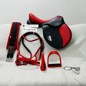 Último Modelo de Montura Inglesa de Resistencia para Caballo con Arzón de Plástico, Set de Cuero Sintético Duradero y Cómodo, Precio de Fábrica Hecho en India 2024 - Product Image 2