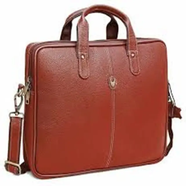 Men's Stylish Handbag for Everyday Use 0987 Leather Zipper Bag Model