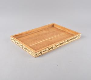 Artisanat Rectangulaire Forme Os Incrustation Plateau Maison Plateau Décoratif pour Table Basse Motif Unique Essayez Os Artisanat - Product Image 1