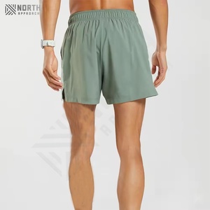 Pantalones Cortos Deportivos de Secado Rápido para Hombre, para Correr, Fitness, Casuales, de Moda, de Color Sólido, para Entrenamiento, Servicio OEM, Tela de Lona, Poliéster - Product Image 3