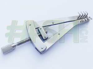 Retractor de espéculo para Oftalmología Retractor de autorretención ALM con material de acero inoxidable de puntas afiladas/romas 4x4 - Product Image 5