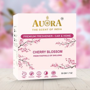 Rafraîchisseur d'air de voiture à fleurs de cerisier fait à la main parfum de voiture solide de qualité supérieure longue durée étiquette personnalisée prix d'usine décor à la maison - Product Image 1