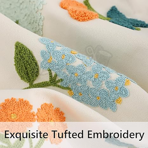 Sac fourre-tout brodé à la main pour femmes fourre-tout en toile florale fait à la main 100% conception de point de main personnalisé fabriqué au Pakistan - Product Image 2