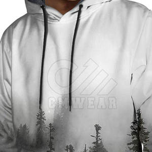 Hombres de calidad premium Care Master 2026 Venta al por mayor logotipo personalizado Hombres Negro Moda Manga larga Jersey en blanco Sudadera con capucha de algodón - Product Image 5