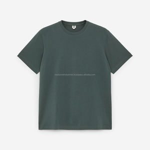 Vente en gros T-shirt uni surdimensionné de haute qualité T-shirt imprimé brodé personnalisé 100% coton pour hommes - Product Image 6