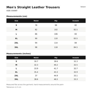 <b>Men</b> <b>Leather</b> Pants Straight Genuine Lambskin Belt Loops Zip Fly <b>Leather</b> <b>Trousers</b> Custom Logo OEM Wholesale - Product Image 6