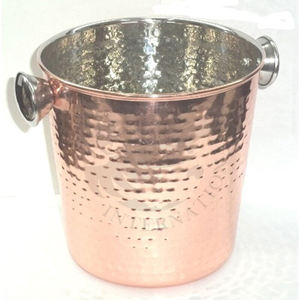 Seau à glace pour vin en acier inoxydable avec couvercle, forme ronde, capacité de 2 L, pour utilisation à domicile ou au bar - Product Image 2