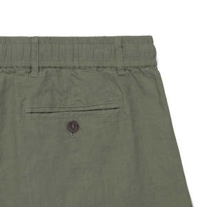 Venta al por mayor de lino 100% personalizado de secado rápido ligero transpirable hombres cinturón bucles cordón elástico cintura Casual DDP envío - Product Image 3