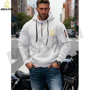 Sweat-shirt à col zippé avec poche kangourou pour hommes - Product Image 5