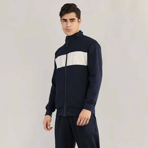 Chándal con capucha de color bloqueado para hombre de alta calidad Diseño moderno y ajuste cómodo para deportes de invierno y ropa informal - Product Image 2