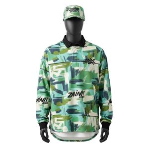 Maillot de rugby pour homme, tissu premium en polyester et élasthanne 240 GSM, imprimé vert sarcelle, sublimation, logo personnalisé, manches longues, évacuation de l'humidité - Product Image 1