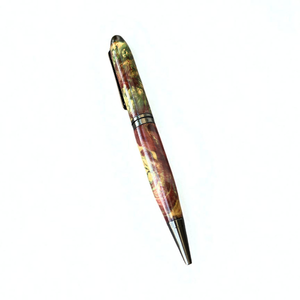 Luxury Handmade Sapphire <b>Ballpoint</b> <b>Pen</b> 0.7 mm Writing Width Stabilized Wood Executive Gift From Vietnam - Product Image 2