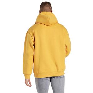 Sweat à capuche streetwear pour homme grande taille, 100% coton, épaules tombantes et logo brodé, thermique d'hiver avec tissage tricoté anti-froissement - Product Image 2