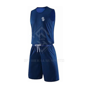 Ensembles de maillots de basket-ball pour hommes, respirants, impression de logo personnalisée, dernier design, haute qualité, 100% polyester, sans manches, tous - Product Image 2