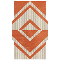 Tapis de prière marocain abstrait en laine antique noué à la main, multicolore, fait main, écologique, antidérapant, à poils ras, pour la maison, 1 pièce