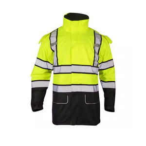Chaquetas de alta visibilidad impresas personalizadas impermeables con logotipo personalizado más vendidas al precio - Product Image 1