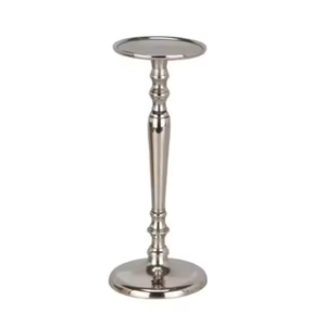 Elegantes centros de mesa de boda hechos a mano de plata para mesas de recepción Twist Candle holder Stands Adornos Centros de mesa de metal - Product Image 3