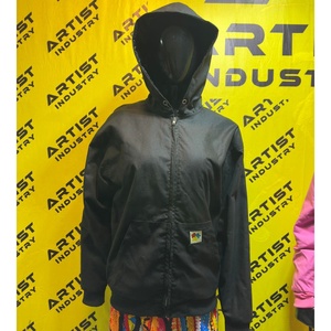 Vente en gros Lavage à l'acide Coupe régulière Veste streetwear pour hommes en détresse Sweat à capuche vintage en toile Fermeture éclair Hiver Respirant Respectueux de l'environnement - Product Image 1