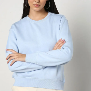 Venta personalizada de la pantalla impresa elegante de las mujeres sudaderas a prueba de viento de la calle de moda de las señoras pulóver Jumper sudadera de las mujeres - Product Image 1
