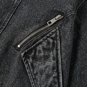 Vestes en jean pour femmes OEM, vêtements décontractés en jean, veste boutonnée d'automne, veste oversize pour femmes, mode tendance streetwear, couleur personnalisée - Product Image 5