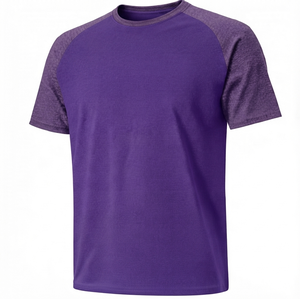 Camiseta de Manga Corta Transpirable para Hombre, Estampado Personalizado, Colores Sólidos, Estilo Formal, Tejido de Punto, Venta al por Mayor, Camiseta Lisa Teñida, Secado Rápido - Product Image 4