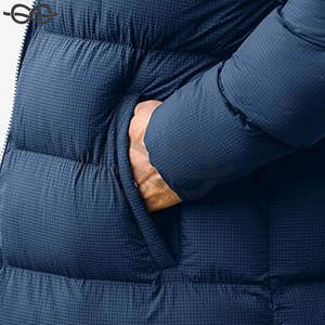 Grand et long manteau matelassé pour hommes Veste d'hiver chaude, élégante et confortable pour les hommes de grande taille isolés - Product Image 3