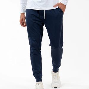 Personnalisé de haute qualité extensible dans les quatre sens hommes décontracté 88% polyester 12% Spandex pantalon de jogging couleur unie chiné Performance Jogger - Product Image 1