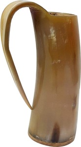 Authentic Eco-Friendly Viking Horn <b>Mug</b> Handmade Buffalo Horn Food Grade Medieval Style Religious Feng Shui Animal Beer <b>Mug</b> - Product Image 2