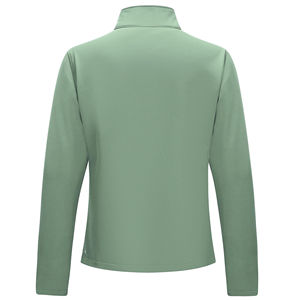 Women's Winter Softshell Jacket Hooded Collar <b>Zipper</b> Closure Fleece Lined Waterproof Breathable Cotton Shell Canvas Fabric - Product Image 4