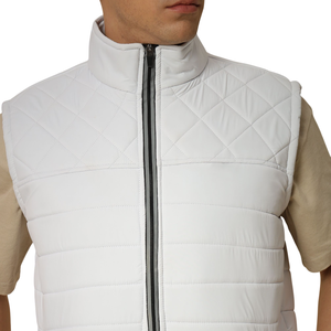 Men's Custom Logo Lightweight Puffer Vest - Breathable Quilted Sleeveless Winter Coat Urban Warm Style - Product Image 4