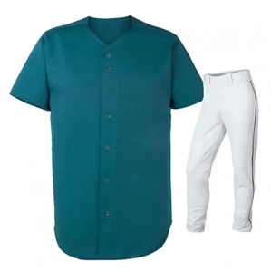 Uniforme de baseball de haute qualité avec ensemble complet de boutons, séchage rapide, respirant, recyclable, uniforme de baseball unisexe - Product Image 6