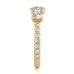 Lab Grown Diseño clásico Anillo de diamantes para mujer Oro Moissanite Compromiso Joyería fina Anillo de diamantes de boda de la India - Product Image 6