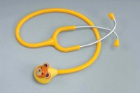 Estetoscopio Pediátrico de Una Sola Cabeza con Diseño Divertido de Animales, Material de Aluminio y PVC, Diagnóstico Manual Preciso, para Hospitales y Uso Médico