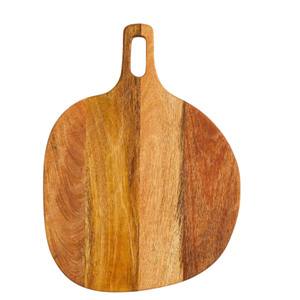 Tabla de cortar de forma redonda de madera maciza de calidad superior, tabla de cortar elegante para ocasiones y suministros para eventos - Product Image 6