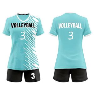 Conjunto de Camiseta de Voleibol Sublimada Personalizada de Moda para Mujer, Alta Calidad, 100% Poliéster, Ropa de Voleibol Personalizada - Product Image 1