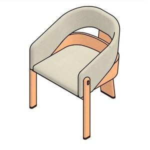 Asiento acolchado Comedor Muebles para el hogar Modern HE 004 Sillas de comedor Marco de ceniza envuelto con tela/PVC - Product Image 1